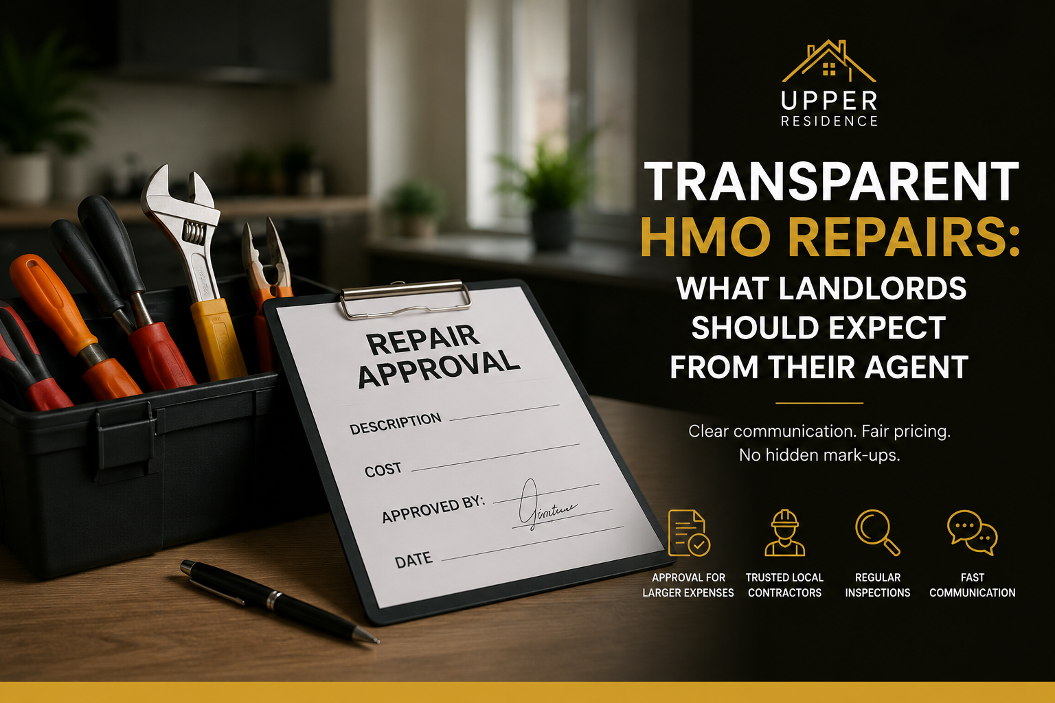 Transparent HMO Repairs: What Landlords Should Expect From Their Agent